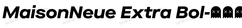 MaisonNeue Extra Bol字体转换
